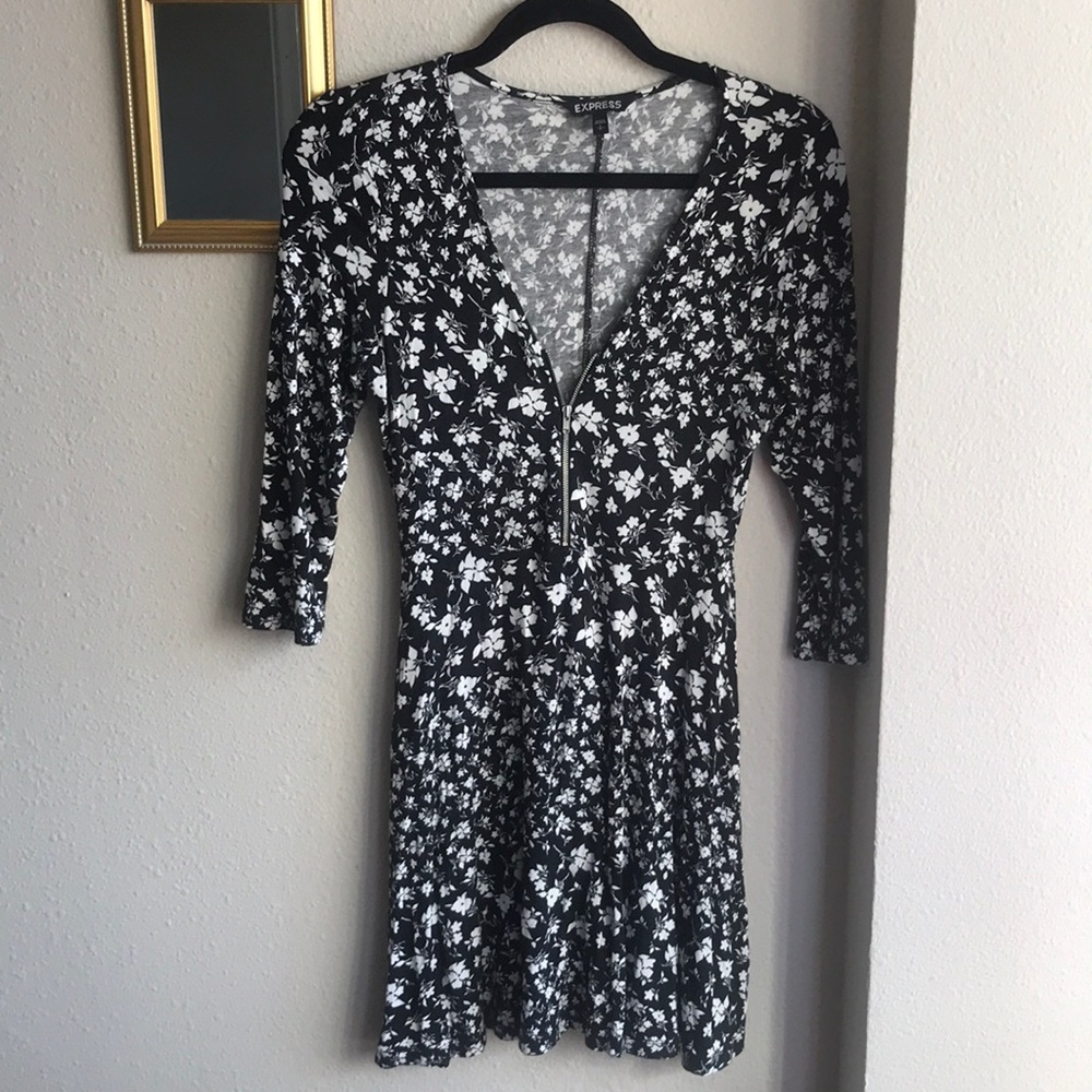 Express stretchy skater dress